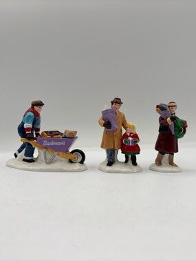 Dept 56 1999 Vintage Original Snow Village Brahmans Say It With Flowers 2204 EUC